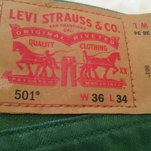 Celery green Levi's Jeans